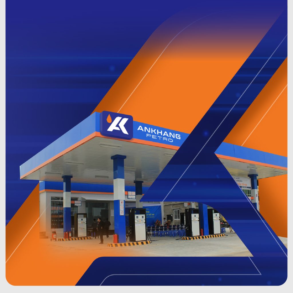 thiết kế logo Xăng Dầu An khang Petro