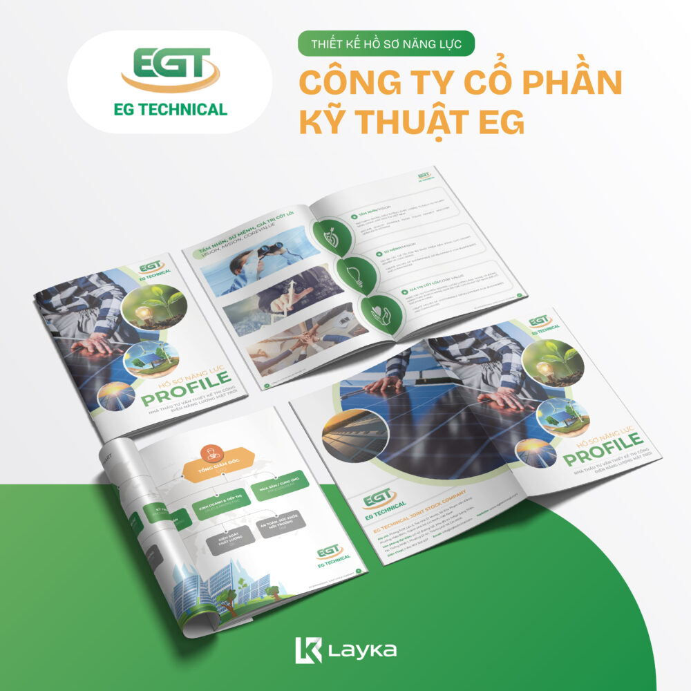 Mẫu dự án hồ sơ năng lực ( profile công ty ) công ty cổ phần kỹ thuật EG do Layka thực hiện