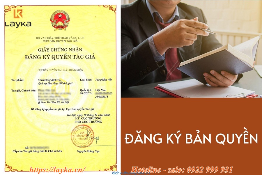 Dịch vụ đăng ký quyền tác giả là gì?