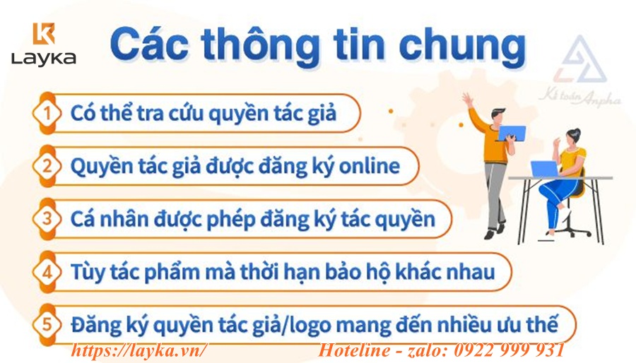 Nội dung công việc của đơn vị dịch vụ Đăng Ký Quyền Tác Giả
