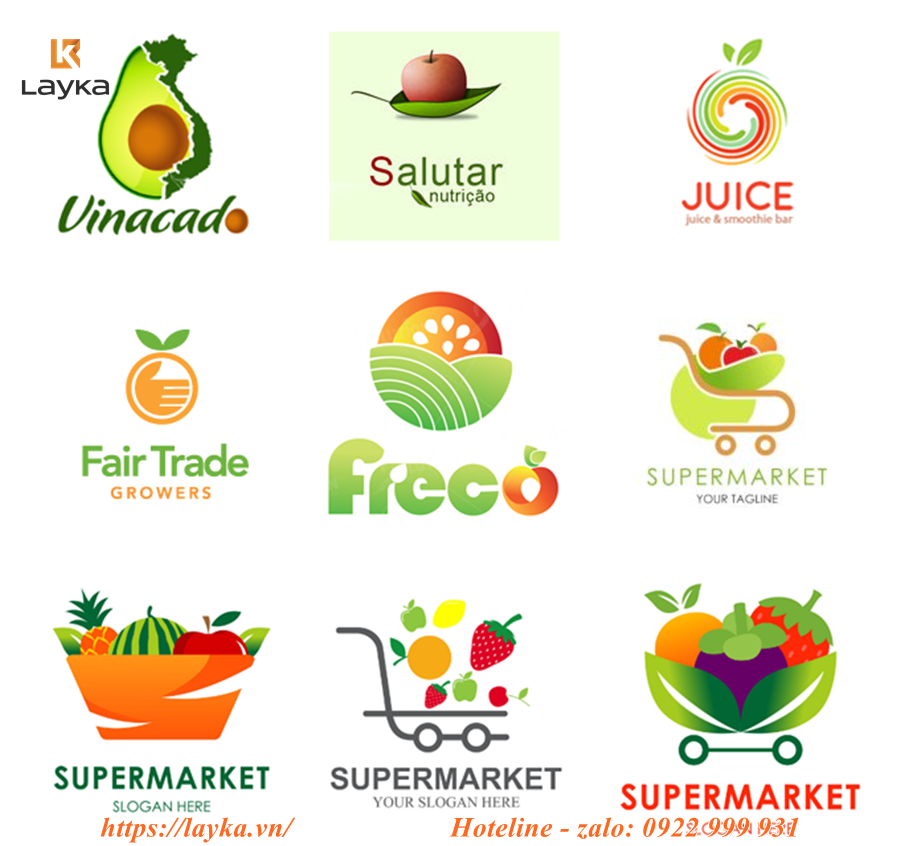 thiết kế logo cửa hàng đồ khô