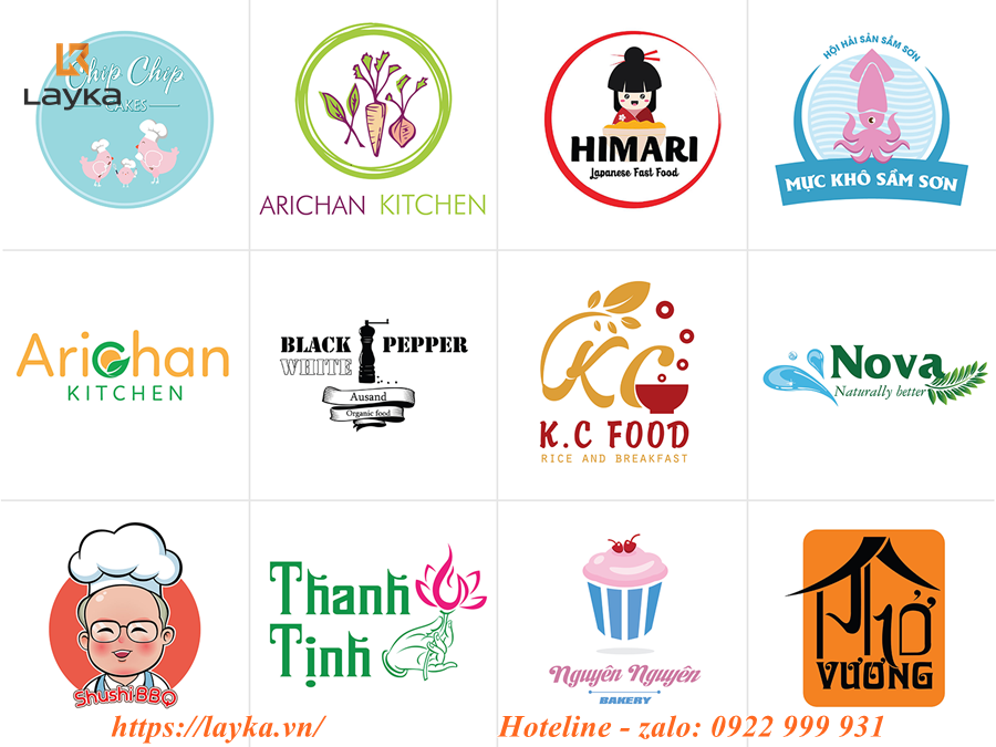 thiết kế logo cửa hàng đồ khô