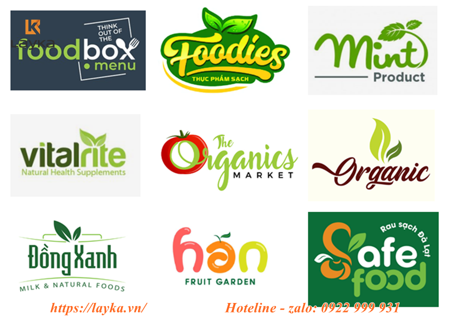 thiết kế logo cửa hàng đồ khô