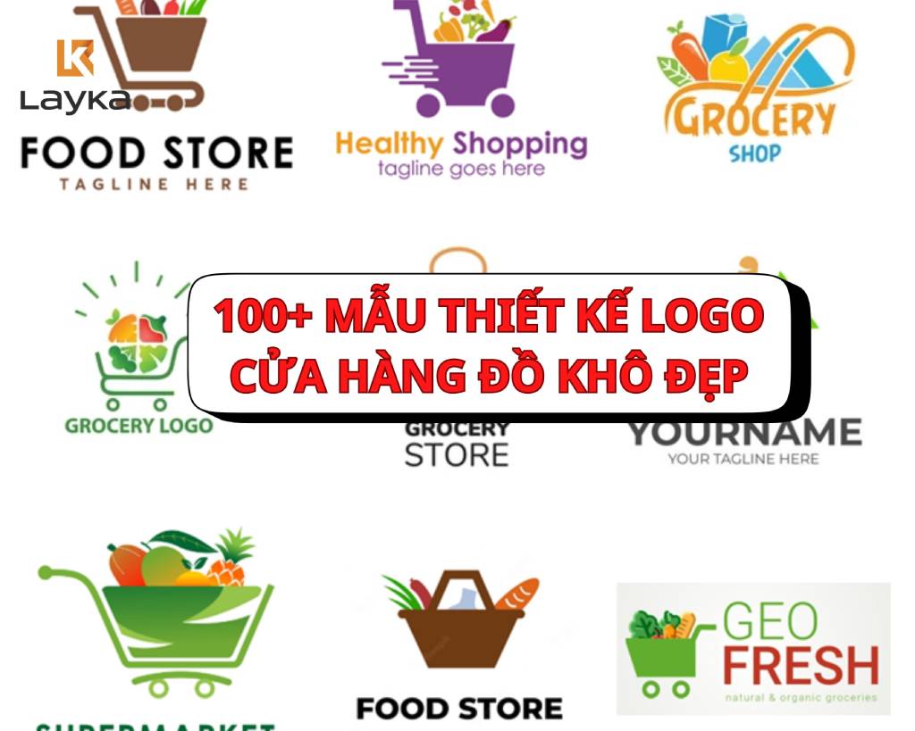 100+ mẫu thiết kế logo cửa hàng đồ khô đẹp hút khách
