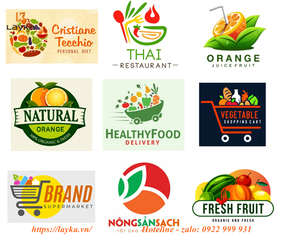 thiết kế logo cửa hàng đồ khô
