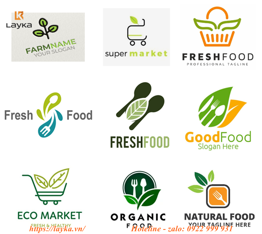 thiết kế logo cửa hàng đồ khô