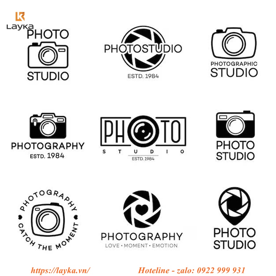 thiết kế logo nhiếp ảnh, phòng chụp ảnh (studio)