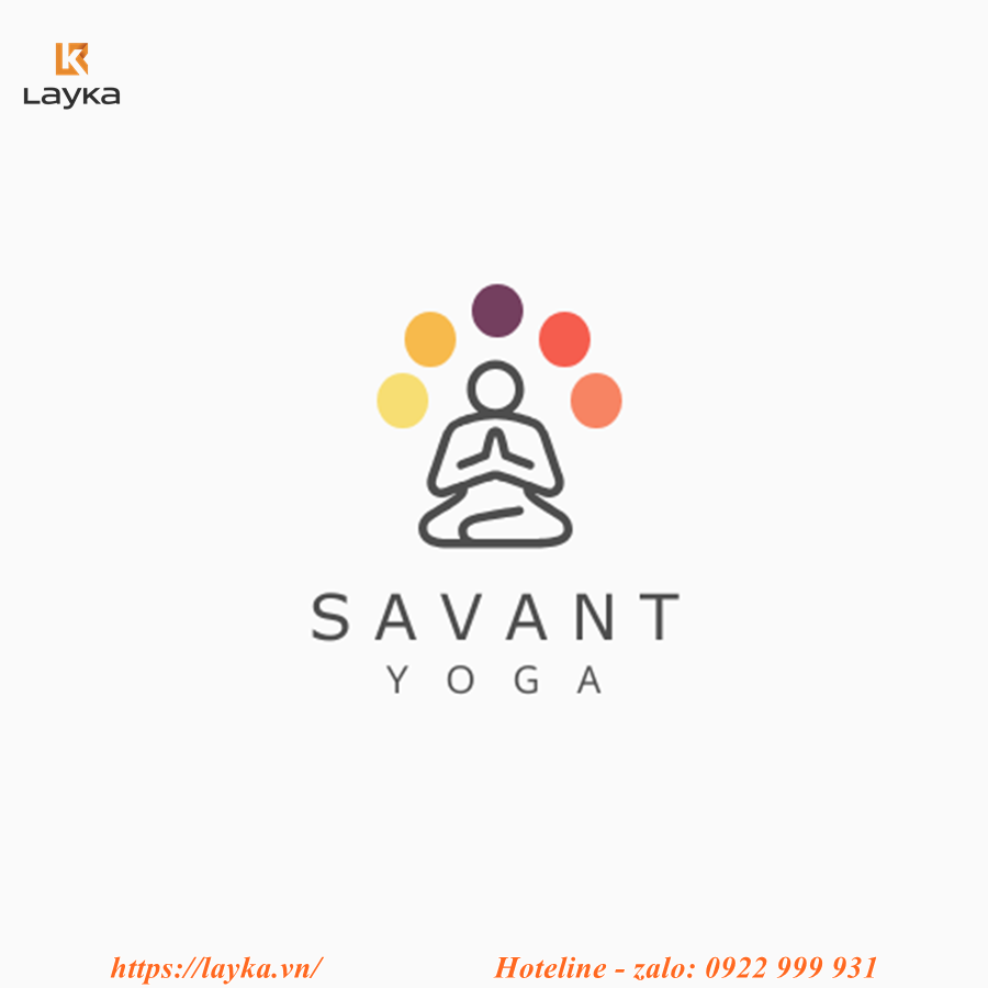 thiết kế logo phòng tập yoga