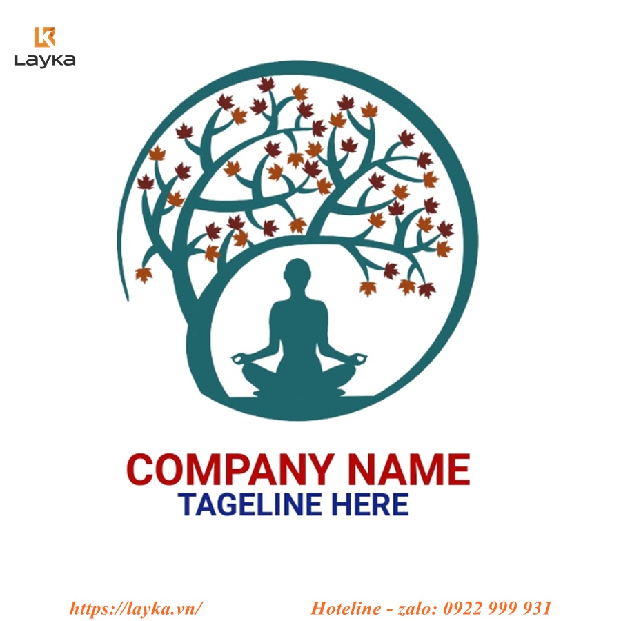 thiết kế logo phòng tập yoga