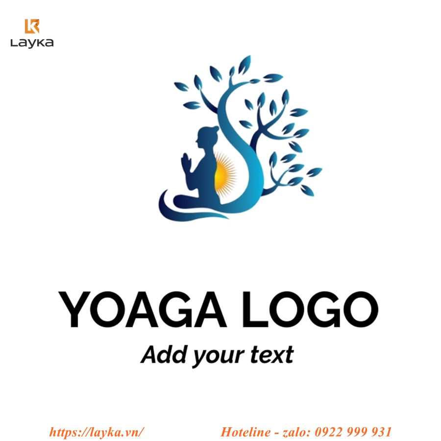 thiết kế logo phòng tập yoga