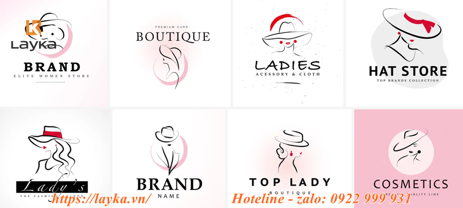 thiết kế logo tiệm (shop) phụ kiện đẹp