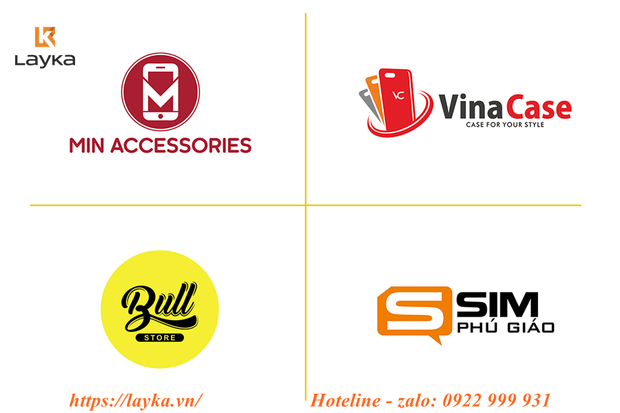 thiết kế logo tiệm (shop) phụ kiện đẹp