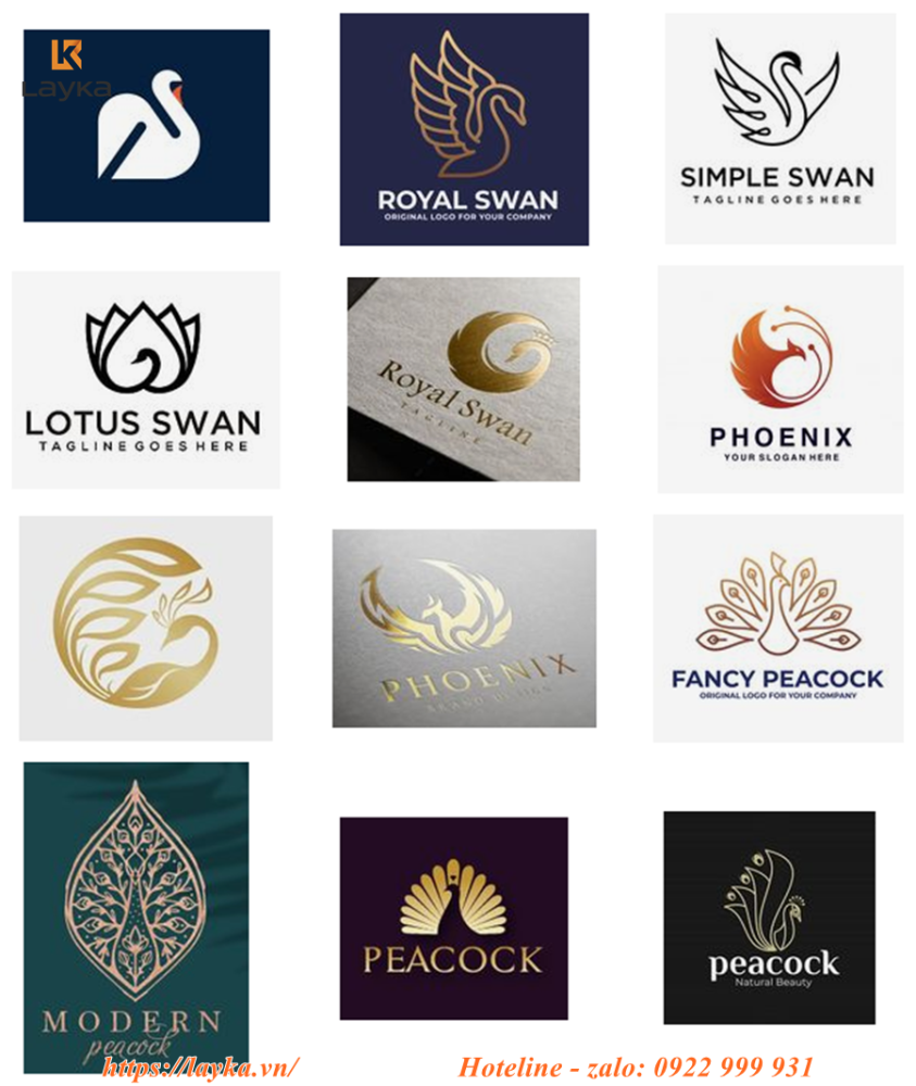 thiết kế logo cho người mệnh Kim