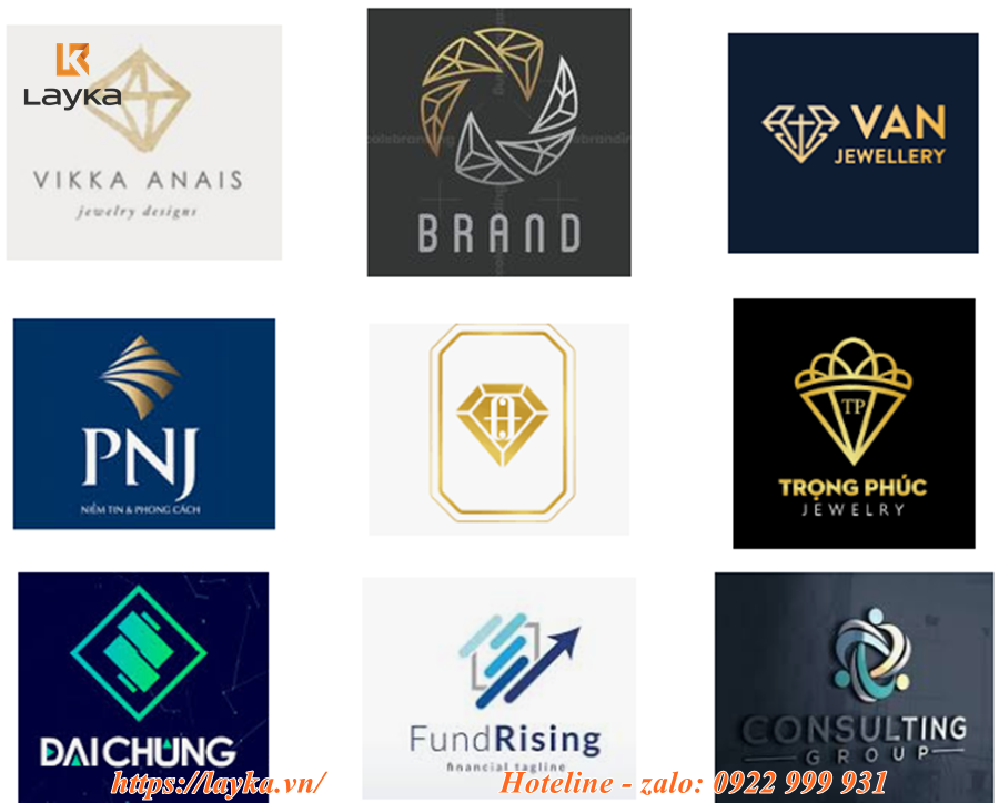 thiết kế logo cho người mệnh Kim