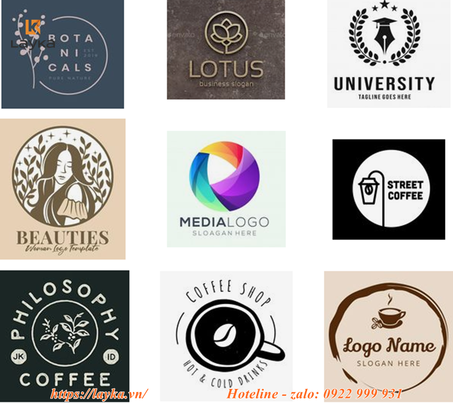 thiết kế logo cho người mệnh Kim