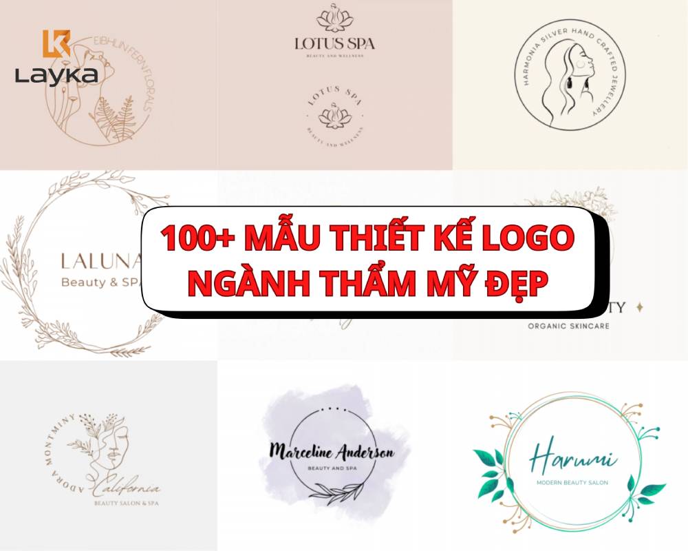 100+ mẫu thiết kế logo ngành thẩm mỹ đẹp