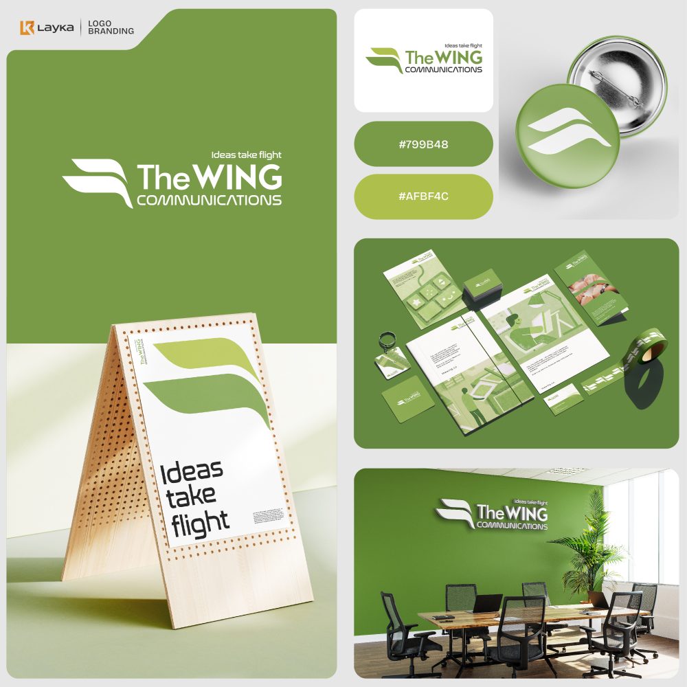 Dự án thiết kế logo công ty truyền thông sự kiện TheWing 2 The WING Communications – Dự án thiết kế logo truyền thông sự kiện