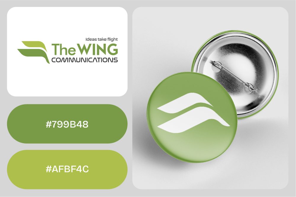 Dự án thiết kế logo công ty truyền thông sự kiện TheWing 4 Bảng màu chủ đạo của logo công ty truyền thông The WING