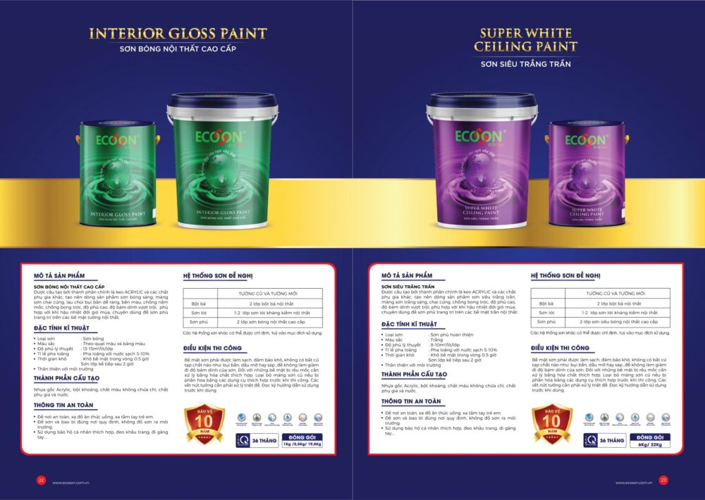 Xu hướng thiết kế hồ sơ năng lực công ty sơn ( xu hướng profile nghành sơn )