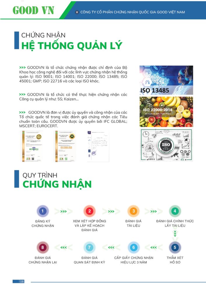 Mẫu thiết kế hồ sơ năng lực nghành thực phẩm khi có chứng chỉ và pháp lý công ty